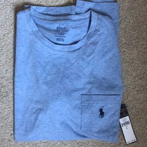 Men’s short-sleeve polo T-shirt size large